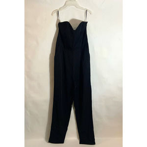 Women's H&M Conscious Sleeveless Sweetheart Neckline Pants Jumper Black Size 12